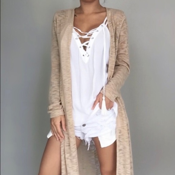 ekattire Sweaters - *REPOSH Burnt Tan Latte Cardi